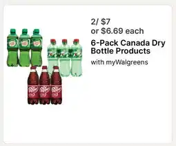 Walgreens 6-Pack Canada Dry Bottle Products offer