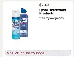 Walgreens Lysol Household Products offer