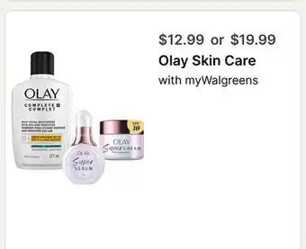 Walgreens Olay Skin Care offer