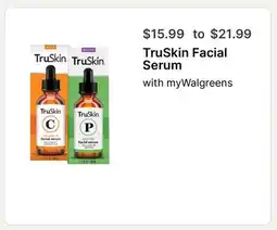 Walgreens TruSkin Facial Serum offer