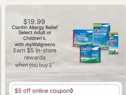 Walgreens Claritin Allergy Relief offer
