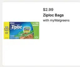 Walgreens Ziploc Bags offer