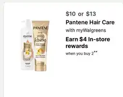 Walgreens Pantene Hair Care offer