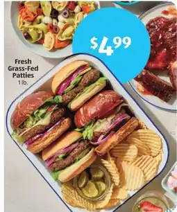 Aldi Fresh Grass-Fed Patties offer