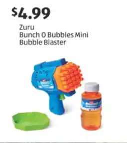 Aldi Zuru Bunch O Bubbles Mini Bubble Blaster offer