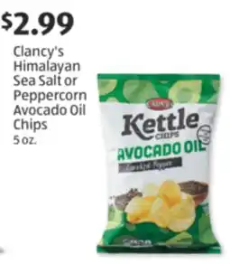 Aldi Clancy's Himalayan Sea Salt or Peppercorn Avocado Oil Chips offer
