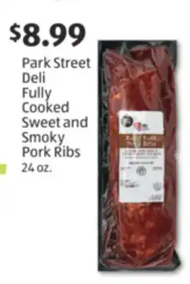 Aldi Park Street Deli Fully Cooked Sweet and Smoky Pork Ribs offer