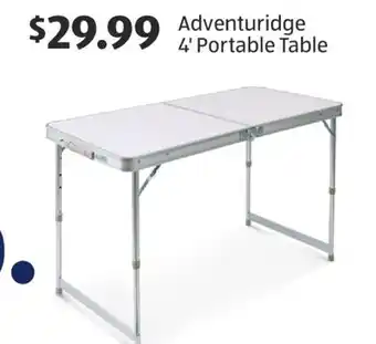 Aldi Adventuridge 4' Portable Table offer