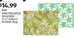 Aldi KIRKTON HOUSE Reversible 5' x 7' Indoor/Outdoor Rug offer