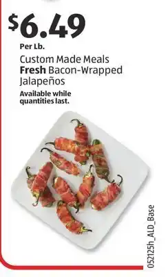 Aldi Fresh Bacon-Wrapped Jalapeños offer