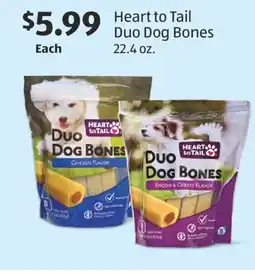 Aldi Heart to Tail Duo Dog Bones offer