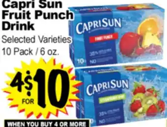 Superior Grocers Capri Sun Fruit Punch Drink offer
