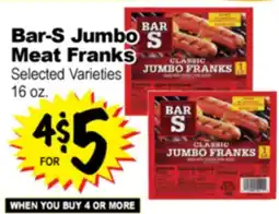 Superior Grocers Bar-S Jumbo Meat Franks offer