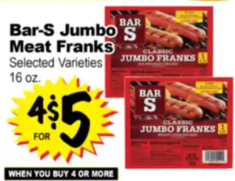Superior Grocers Bar-S Jumbo Meat Franks offer
