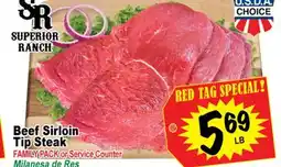 Superior Grocers Beef Sirloin Tip Steak offer