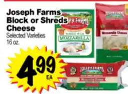 Superior Grocers Joseph Farms Block or Shreds Shreds Cheese offer