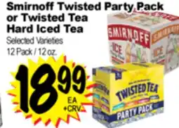 Superior Grocers Smirnoff Twisted Party Pack or Twisted Tea Hard Iced Tea offer