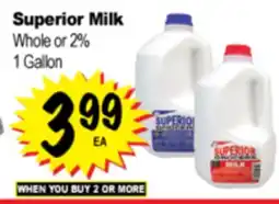 Superior Grocers Superior Milk offer