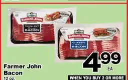 Superior Grocers Farmer John Bacon offer