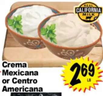 Superior Grocers Crema Mexicana or Centro Americana offer