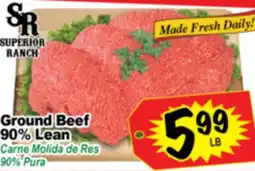 Superior Grocers Ground Beef 90% Lean offer