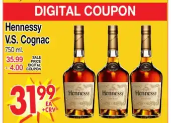 Superior Grocers Hennessy V.S. Cognac offer
