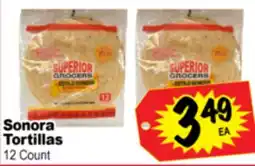Superior Grocers Sonora Tortillas offer