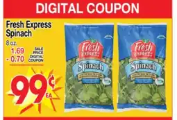 Superior Grocers Fresh Express Spinach offer