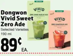 Superior Grocers Dongwon Vivid Sweet Zero Ade offer