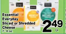 Superior Grocers Essential Everyday Sliced or Shredded Cheese offer