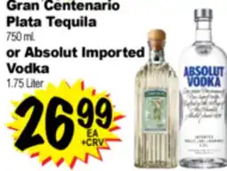 Superior Grocers Gran Centenario Plata Tequila ml offer