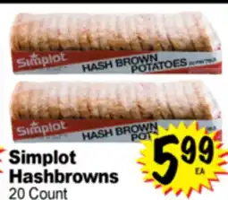 Superior Grocers Simplot Hashbrowns offer