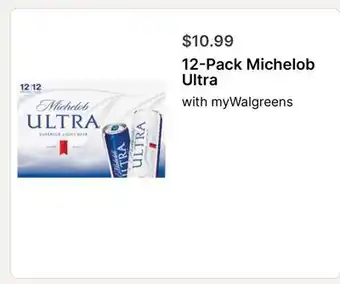 Walgreens 12-Pack Michelob Ultra offer