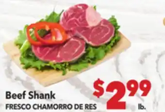 Vallarta Supermarkets Beef Shank / FRESCO CHAMORRO DE RES offer