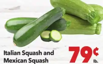 Vallarta Supermarkets Italian Squash and Mexican Squash offer
