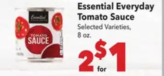 Vallarta Supermarkets Essential Everyday Tomato Sauce offer