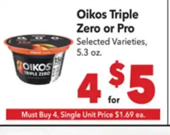 Vallarta Supermarkets Oikos Triple Zero or Pro offer