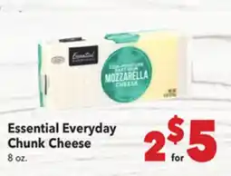 Vallarta Supermarkets Essential Everyday Chunk Cheese offer