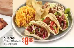 Vallarta Supermarkets 3 Tacos offer