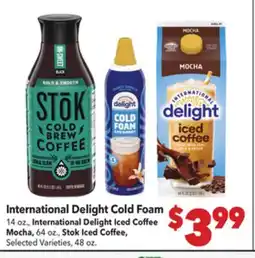 Vallarta Supermarkets International Delight Cold Foam offer