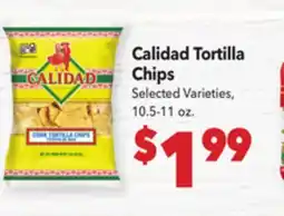 Vallarta Supermarkets Calidad Tortilla Chips offer