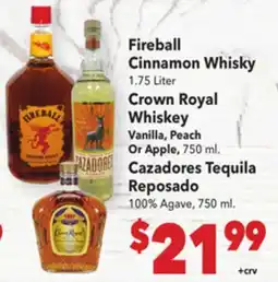 Vallarta Supermarkets Fireball Cinnamon Whisky offer