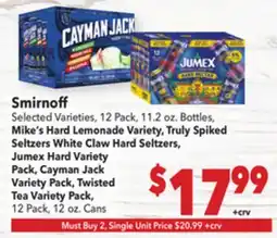 Vallarta Supermarkets Smirnoff offer