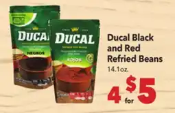 Vallarta Supermarkets Ducal Black and Red Refried Beans offer