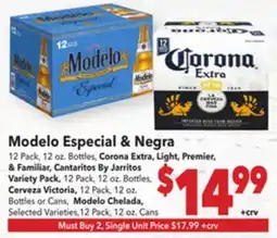 Vallarta Supermarkets Modelo Especial & Negra offer
