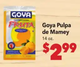 Vallarta Supermarkets Goya Pulpa de Mamey offer
