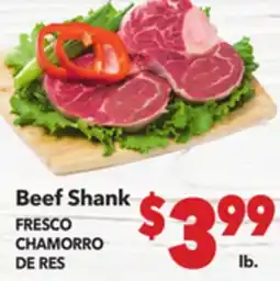 Vallarta Supermarkets Beef Shank / FRESCO CHAMORRO DE RES offer