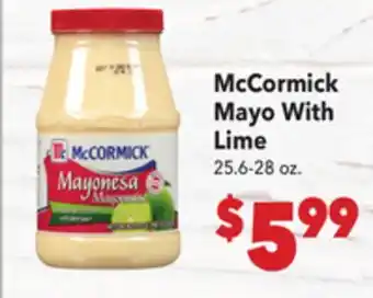Vallarta Supermarkets McCormick Mayo With Lime offer
