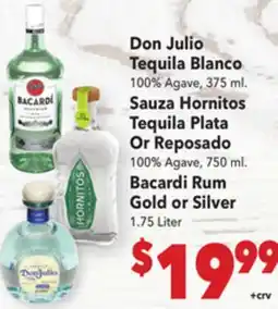 Vallarta Supermarkets Don Julio Tequila Blanco offer