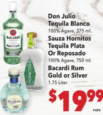 Vallarta Supermarkets Don Julio Tequila Blanco offer